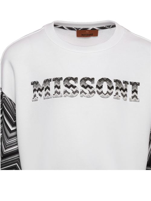 Felpa, bambina, logata. MISSONI | MV4A10 Z0081100NE